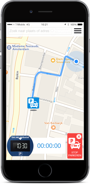 ParkOne_App2015_find_car_NL Find car